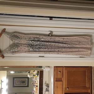 Prom dress/ evening gown with side slit